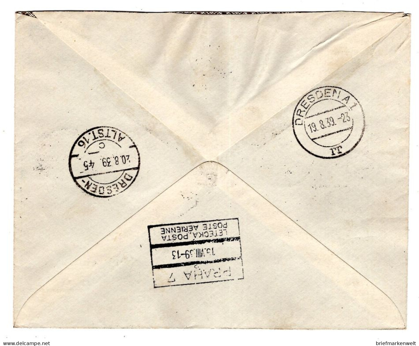 Böhmen Aus 1/19 Dekorativer Brief (L2610 - Other & Unclassified