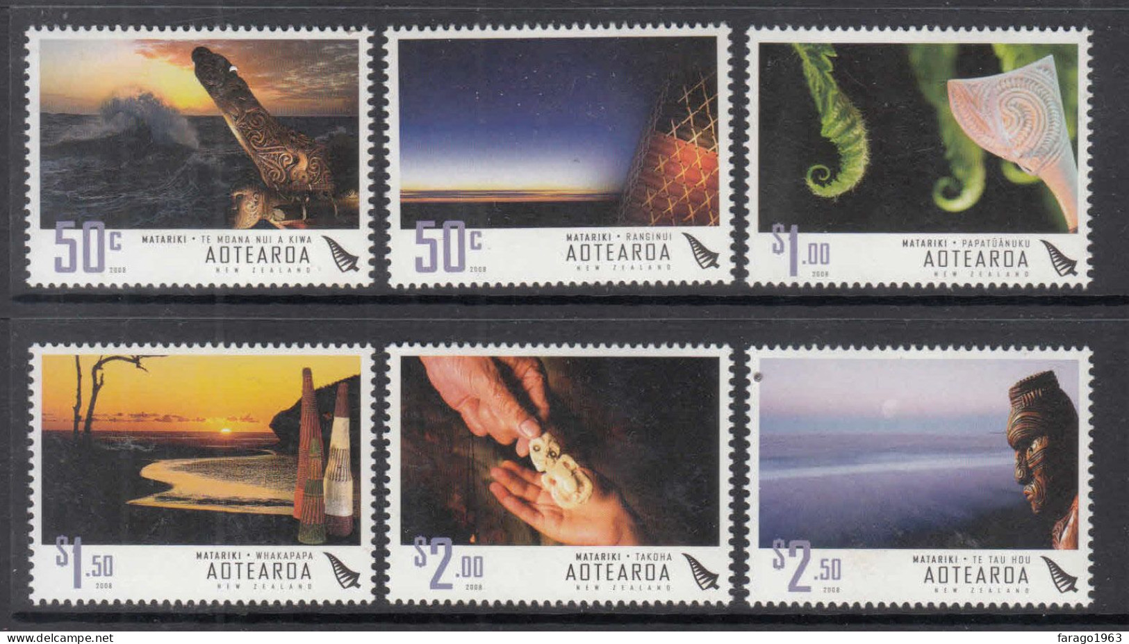 2008 New Zealand Matariki  Complete Set Of 6 MNH @ BELOW FACE VALUE - Ungebraucht