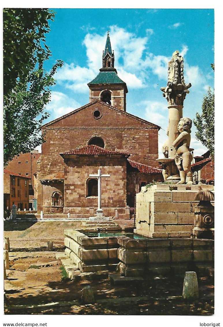 PLAZA DEL GRANO E IGLESIA DEL MERCADO / GRANO SQUARE AND CHURCH OF THE MARKET.- LEON -  CASTILLA Y LEON.- ( ESPAÑA ). - León