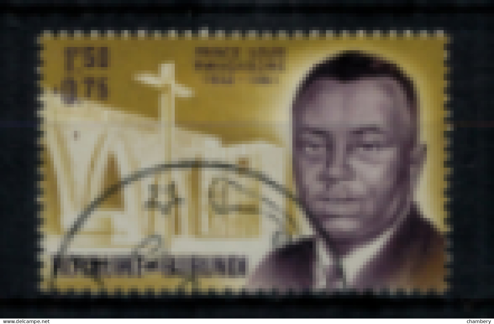 Burundi - "Surtaxe Au Profit De La Construction Du Stade "Prince Louis" : Portrait Et Monument" - Oblitéré N° 45 De 1962 - Used Stamps
