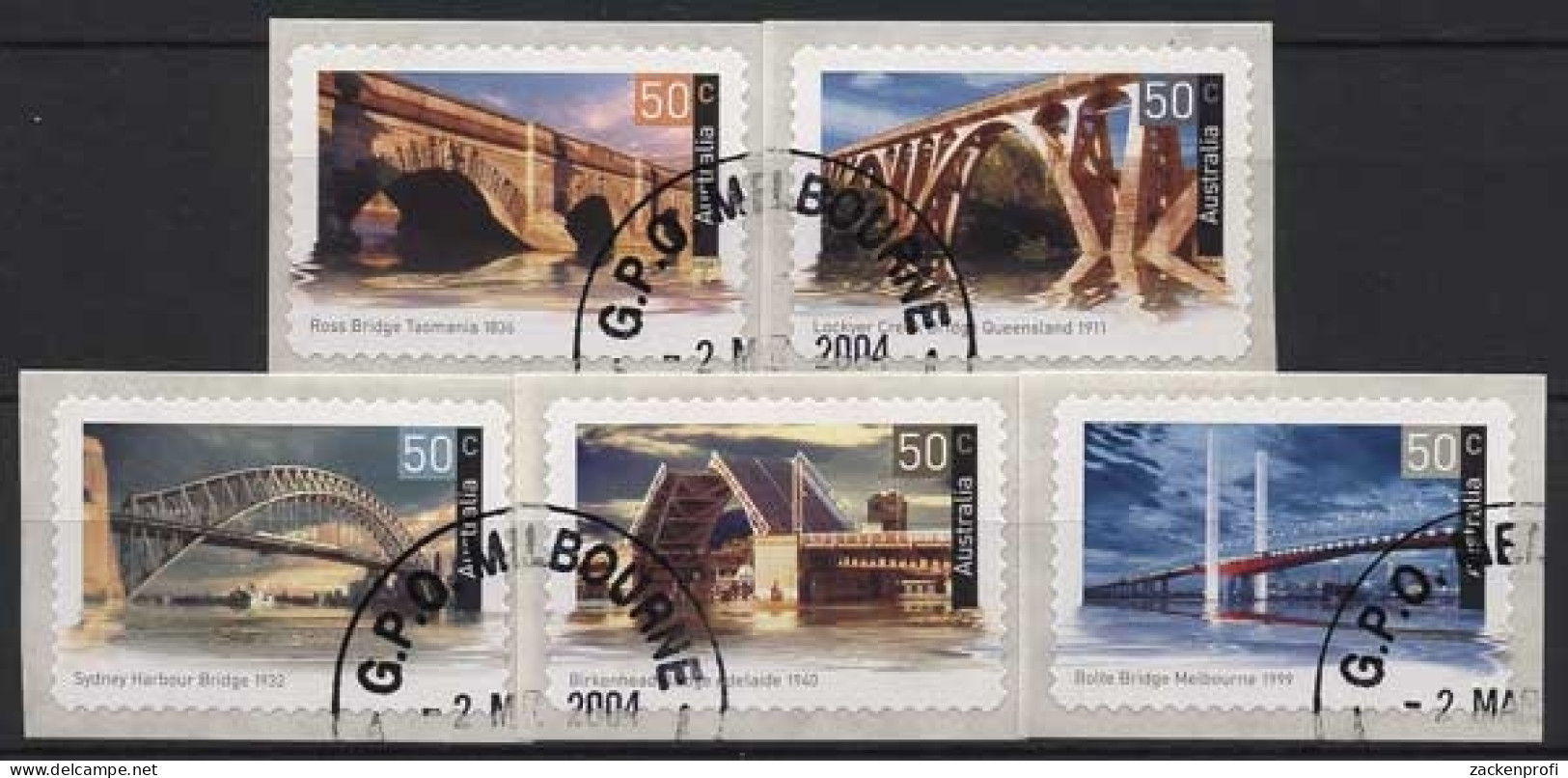 Australien 2004 Denkmäler Brücken 2292/96 Gestempelt - Usados