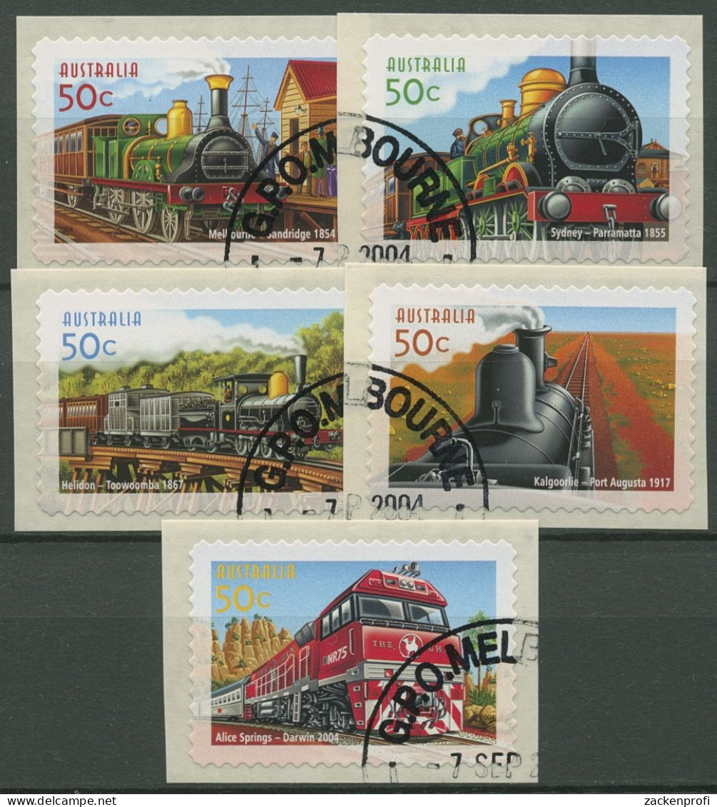 Australien 2004 150 Jahre Eisenbahn In Australien 2361/65 Gestempelt - Used Stamps