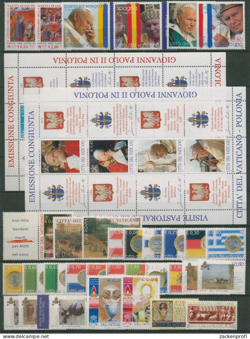 Vatikan 2004 Jahrgang Postfrisch Komplett (SG18471) - Annate Complete