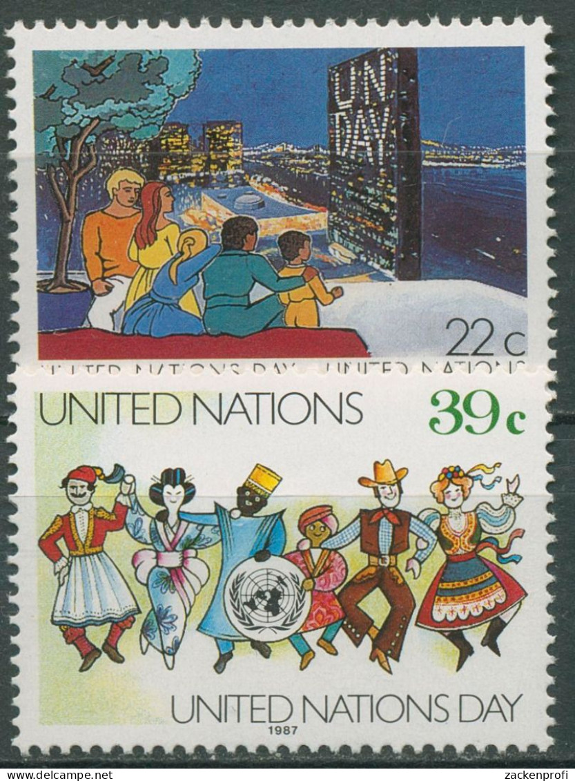 UNO New York 1987 Tag Der Vereinten Nationen 540/41 Postfrisch - Unused Stamps