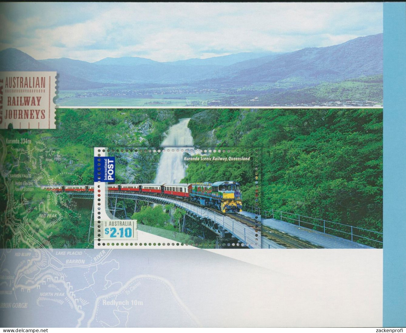 Australien 2010 Eisenbahn Indian Pacific Kuranda MH 451 A Postfrisch (C40510) - Booklets
