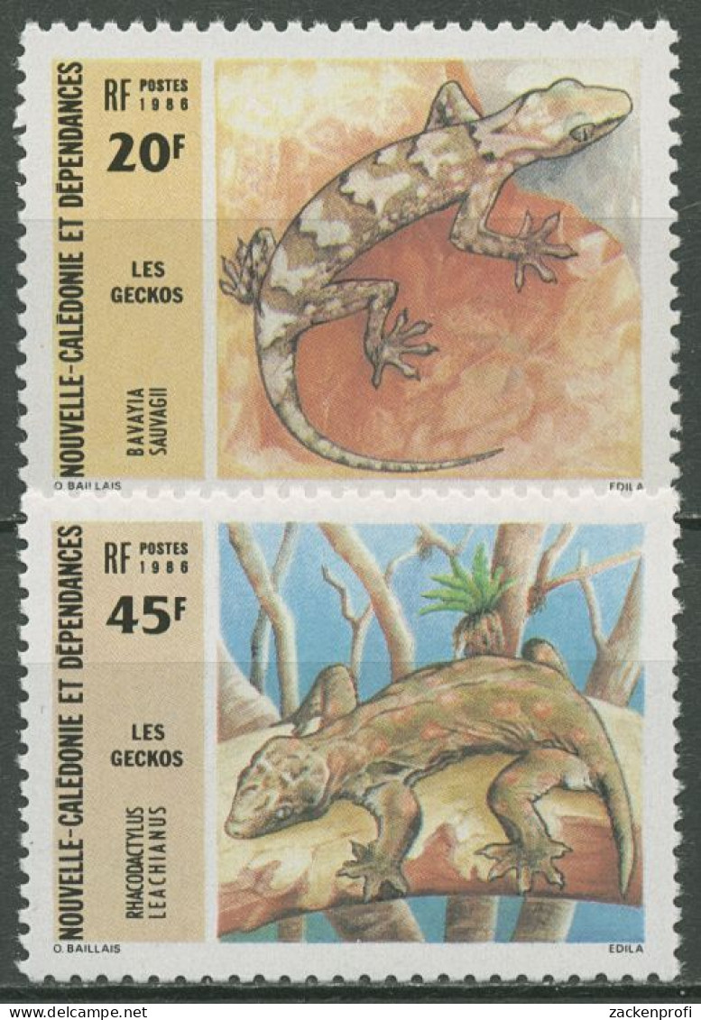 Neukaledonien 1986 Reptilien Geckos 779/80 Postfrisch - Nuevos
