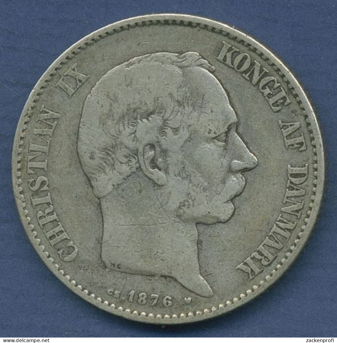 Dänemark 2 Kroner 1876, Christian IX., KM 798.1 Fast Sehr Schön (m6417) - Denmark