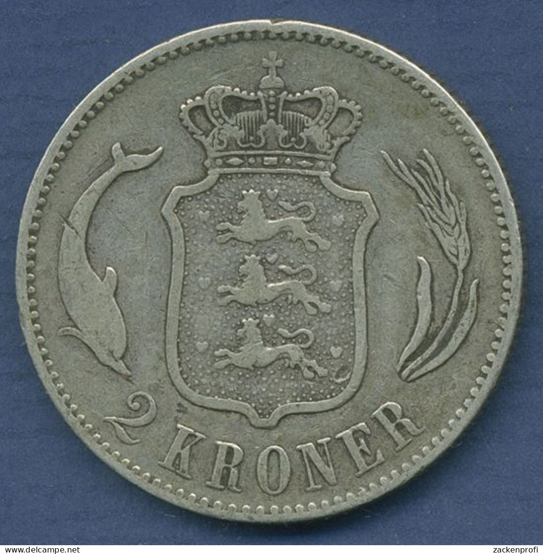 Dänemark 2 Kroner 1876, Christian IX., KM 798.1 Fast Sehr Schön (m6417) - Danemark