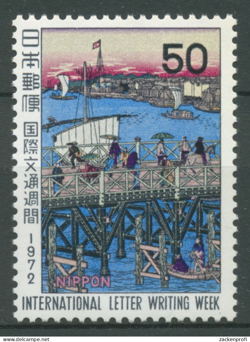 Japan 1972 Internat. Briefwoche Eitai-Brücke 1163 Postfrisch - Ungebraucht