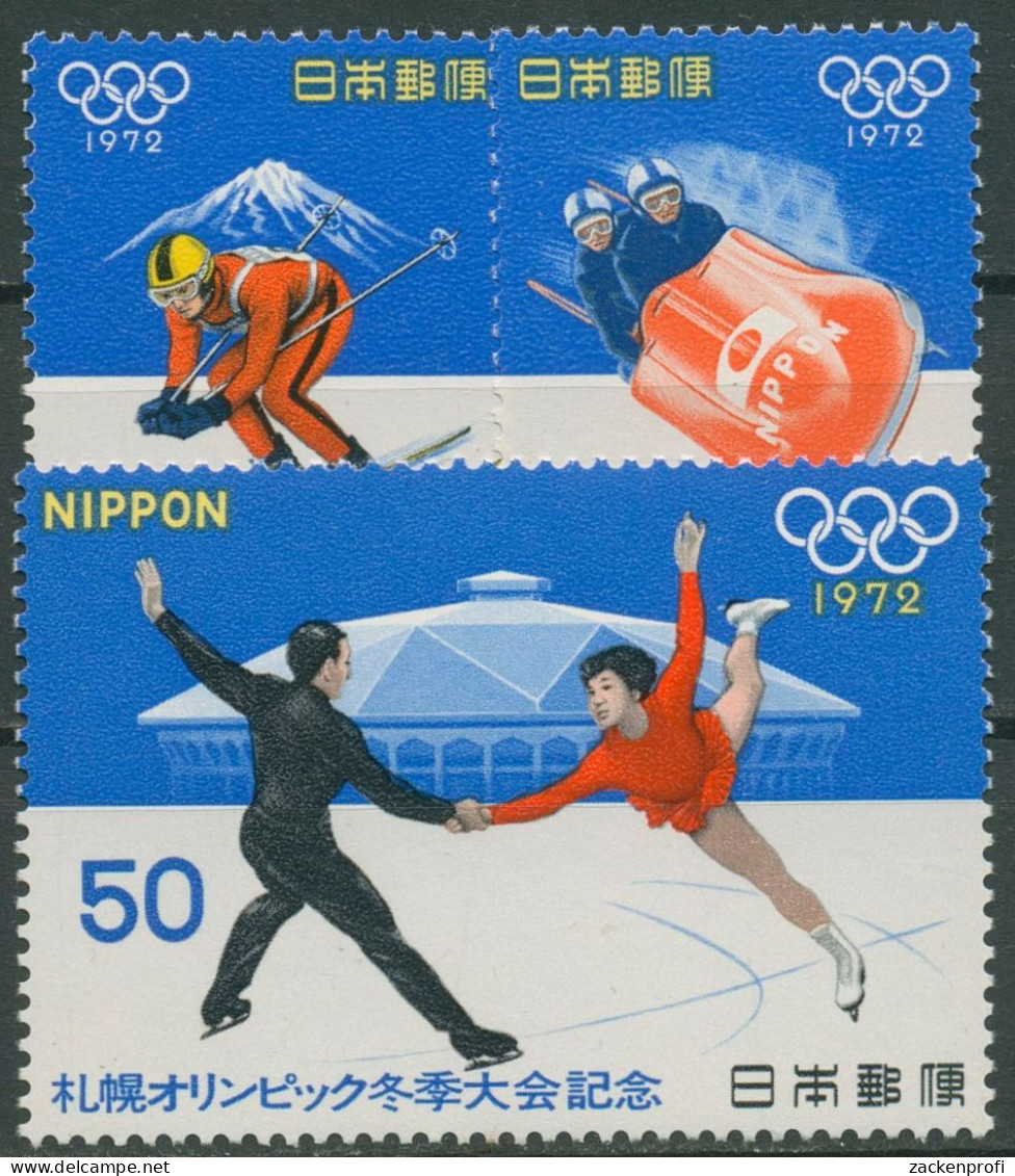 Japan 1972 Olympia Winterspiele Sapporo 1138/40 Postfrisch - Nuevos