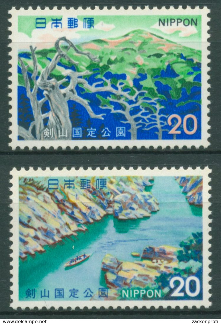 Japan 1973 Quasi-Nationalpark Berg Oboke-Tal 1170/71 Postfrisch - Unused Stamps