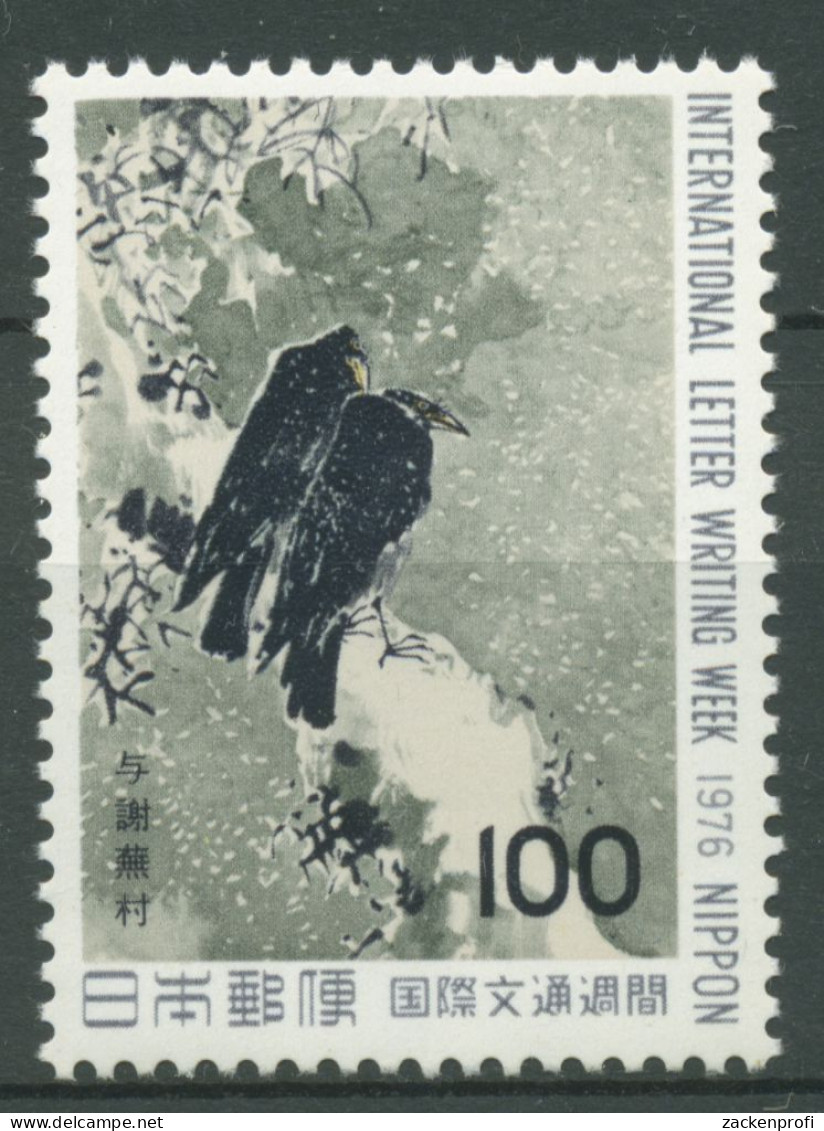 Japan 1976 Internat. Briefwoche Vögel Krähe 1298 Postfrisch - Ongebruikt