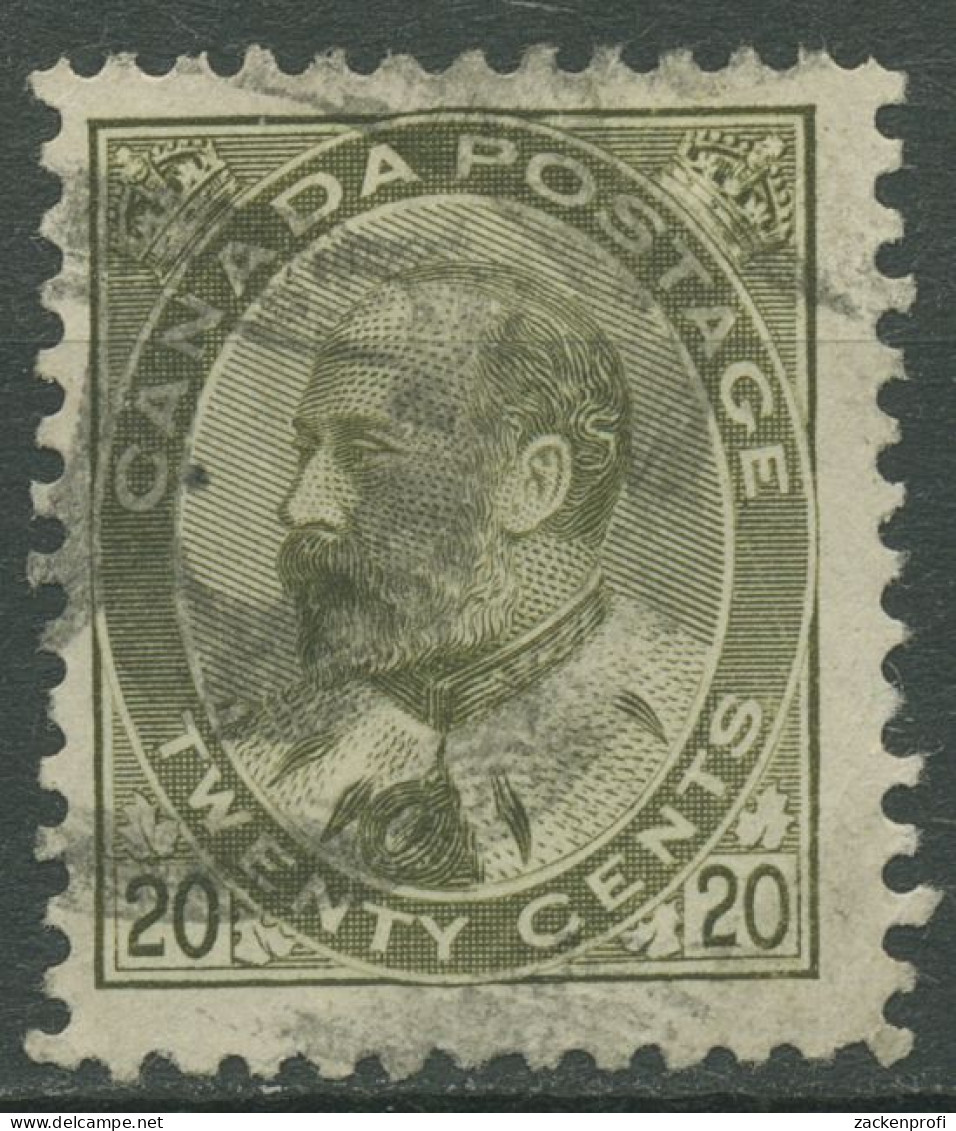 Kanada 1903 König Edward VII. 20 Cents, 82 A Gestempelt - Usados