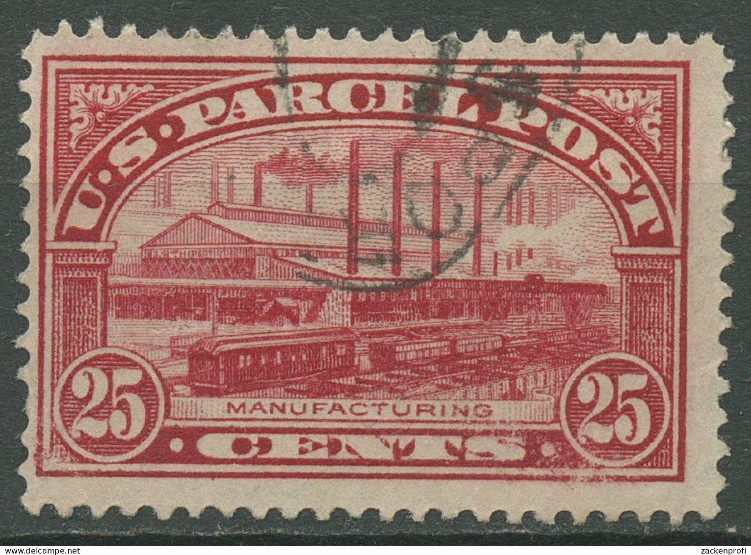 USA 1912 Paketmarke Stahlwerk P 9 Gestempelt - Colis