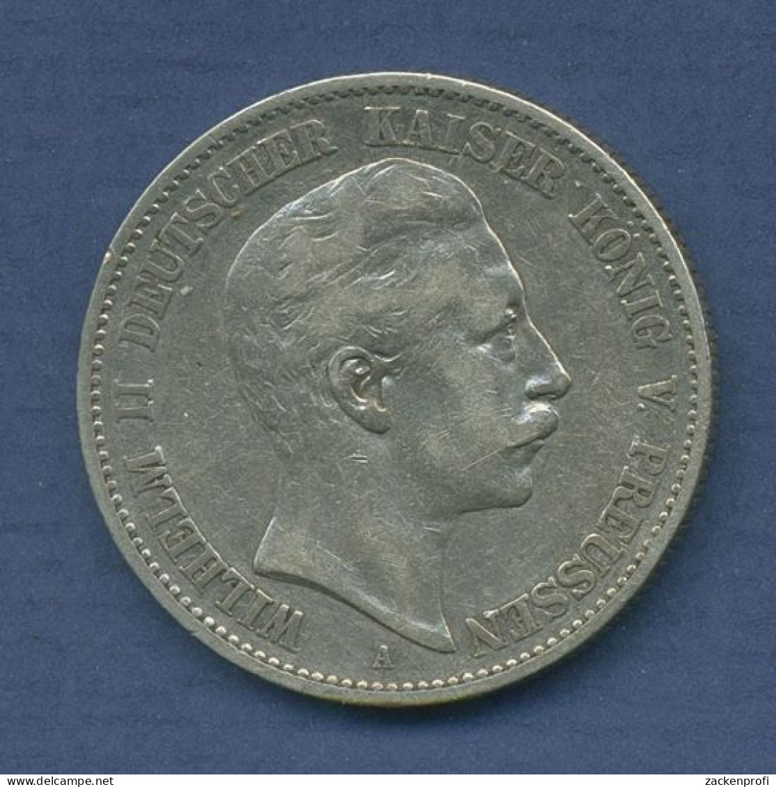 Preußen 2 Mark 1896 A, Kaiser Wilhelm II., J 102 Ss (m6419) - 2, 3 & 5 Mark Silber