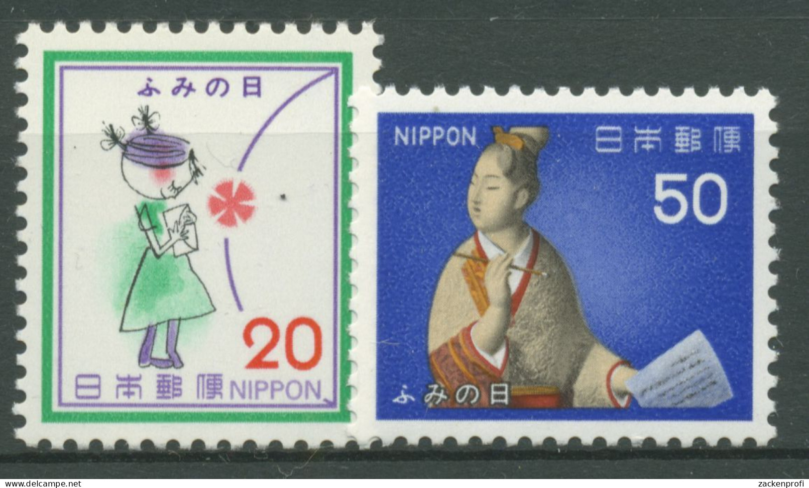 Japan 1979 Tag Des Briefeschreibens 1394/95 Postfrisch - Ungebraucht