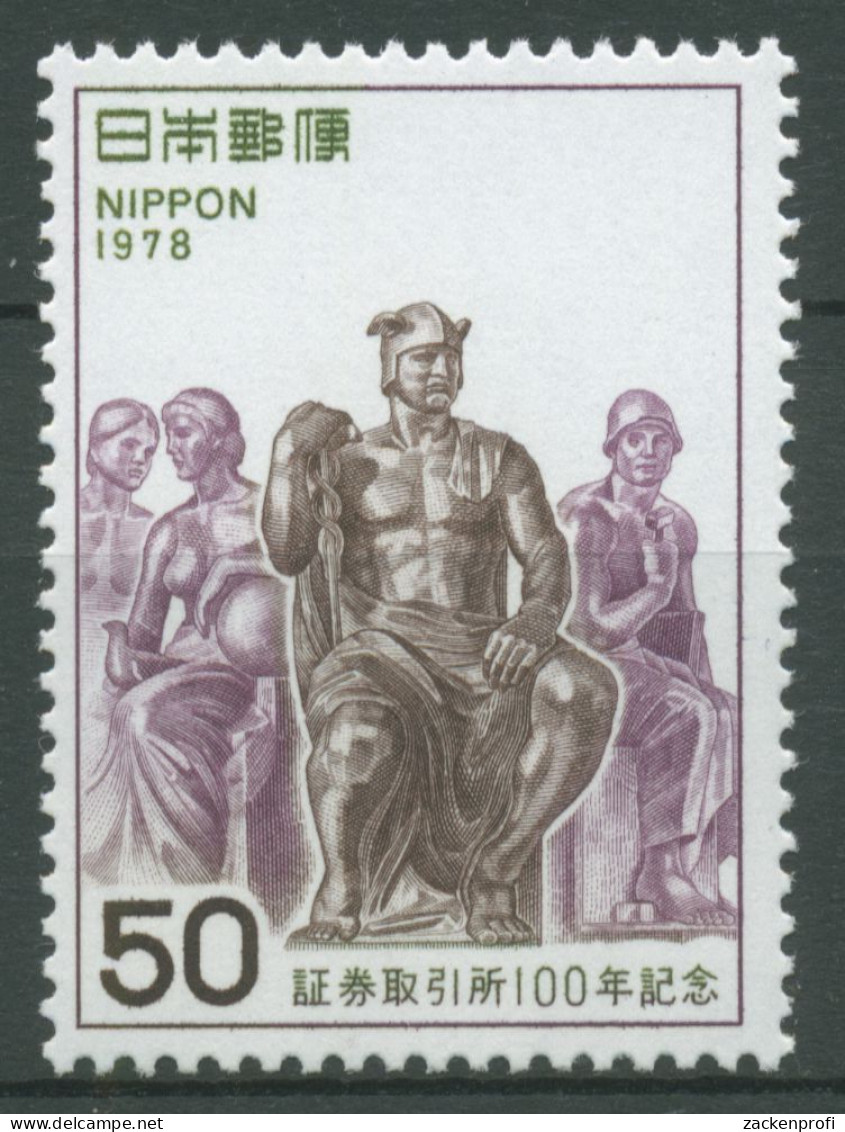 Japan 1978 Börse Tokyo Skulpturen 1367 Postfrisch - Ungebraucht