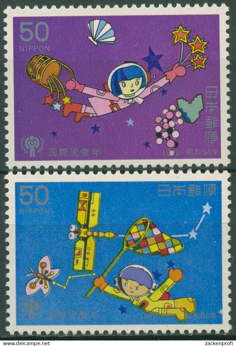 Japan 1979 Jahr Des Kindes Kinder Im Weltraum 1397/98 Postfrisch - Neufs