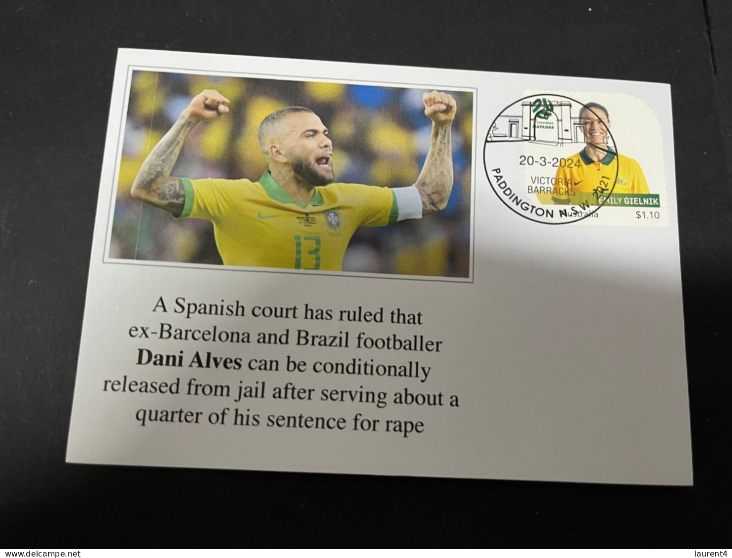 22-3-2024 (3 Y 42) Ex Spain / Brazil Footballer Dani Alves Can Be Conditionally Release From Jail (after Rape Sentence) - Andere & Zonder Classificatie