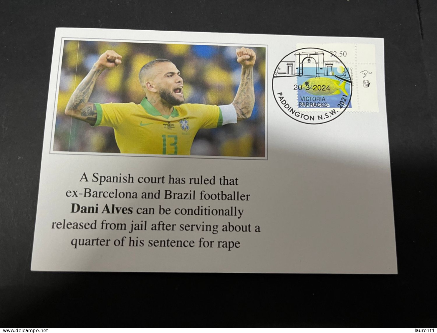 22-3-2024 (3 Y 42) Ex Spain / Brazil Footballer Dani Alves Can Be Conditionally Release From Jail (after Rape Sentence) - Otros & Sin Clasificación
