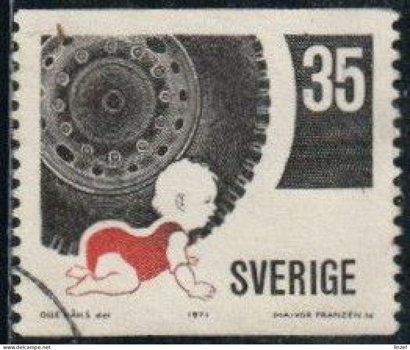 Suède 1971 Yv. N°700 - Prévention Routière - Oblitéré - Usati