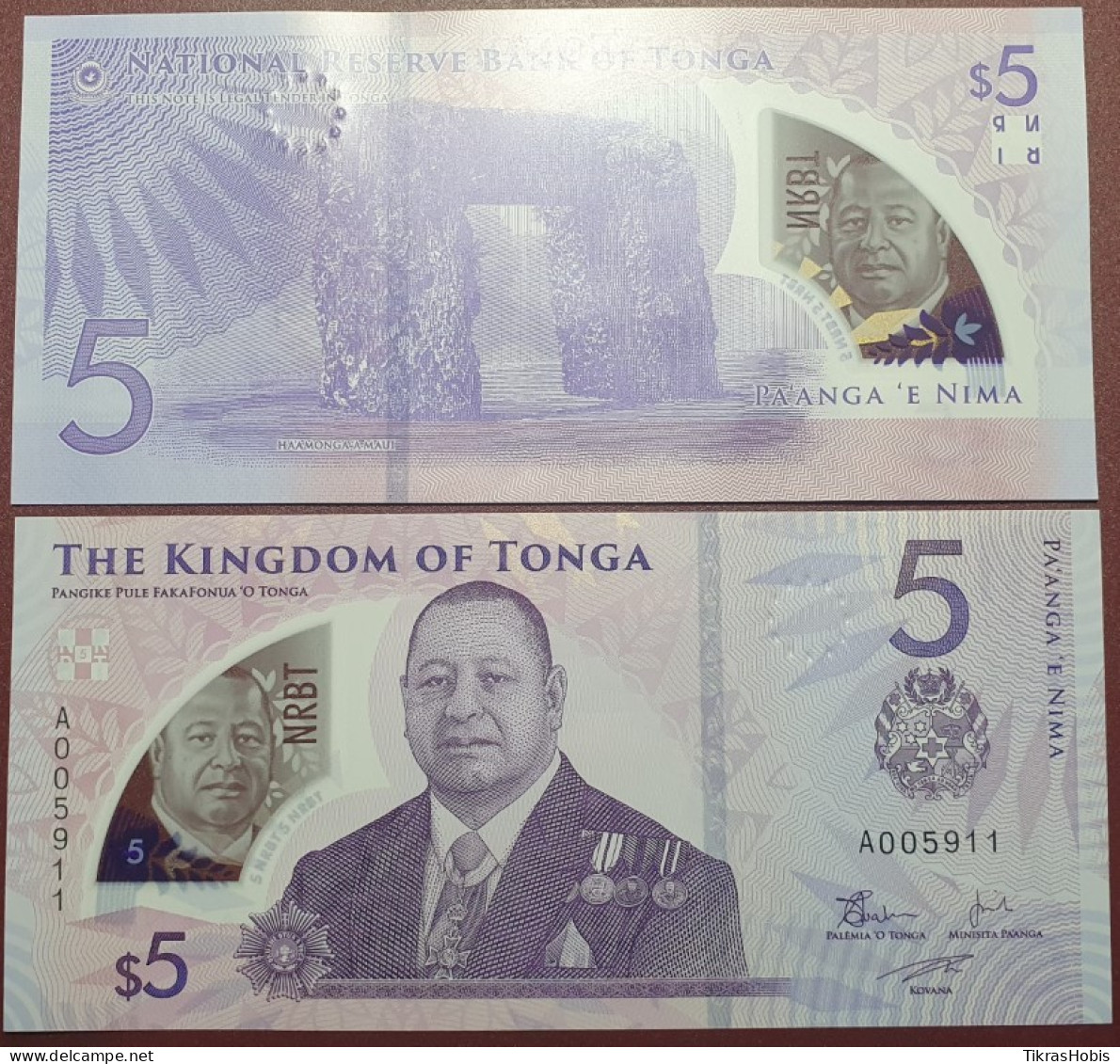 Tonga 5 Paanga, 2023 P-51 - Tonga