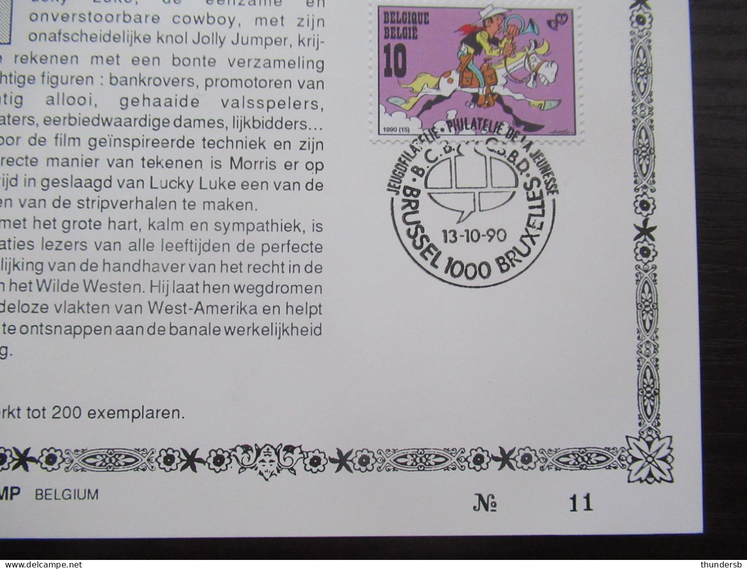 2390 'Jeugdfilatelie: Lucky Luke' - Oplage Beperkt Tot 200 Exemplaren! - Documents Commémoratifs