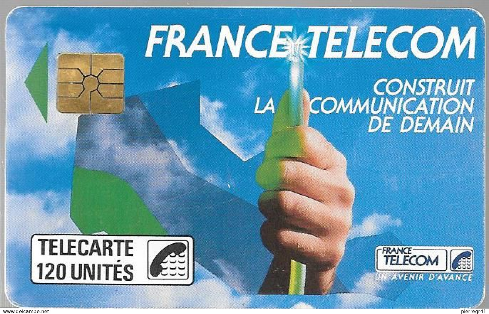 CARTE²°-PUBLIC-F-55.-120U-GEM1-01/89-LILLE-FIBRE OPTIQUE-V° N°1316D Avec Lettre Majuscule-UTILISEE-TBE-RARE - 1989