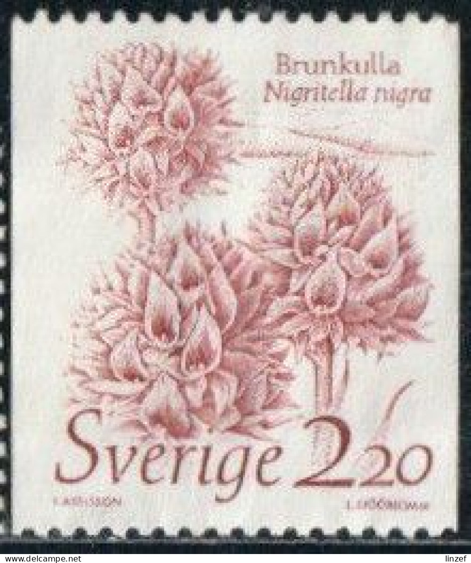 Suède 1985 Yv. N°1306 - Orchidée Vanille - Oblitéré - Usati