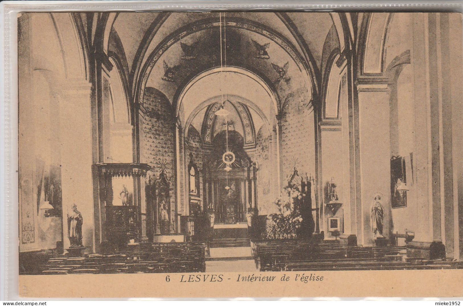 Lesve  , Intérieur De L'église ,(  Profondeville ) N° 6 - Profondeville