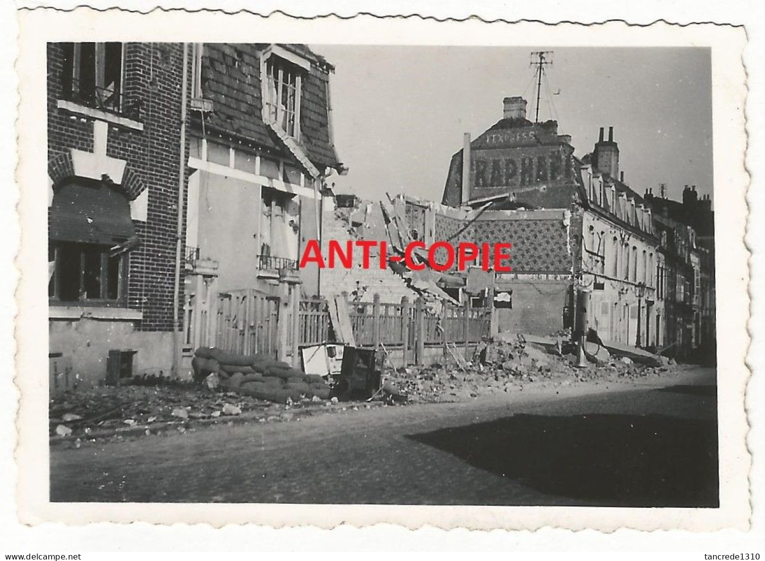 WW2 2x PHOTO ORIGINALE Allemande Destructions Maisons Rue à ARRAS 62 PAS DE CALAIS - 1939-45