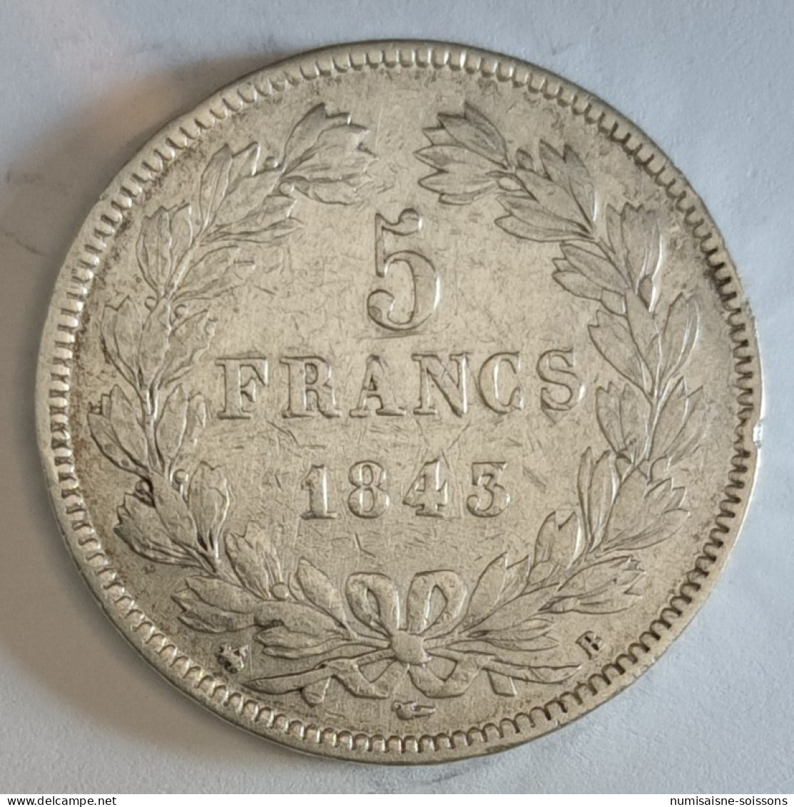 GADOURY 678 - 5 FRANCS 1843 B Rouen TYPE LOUIS PHILIPPE 1er - KM 749 - 095680 - TB - 5 Francs