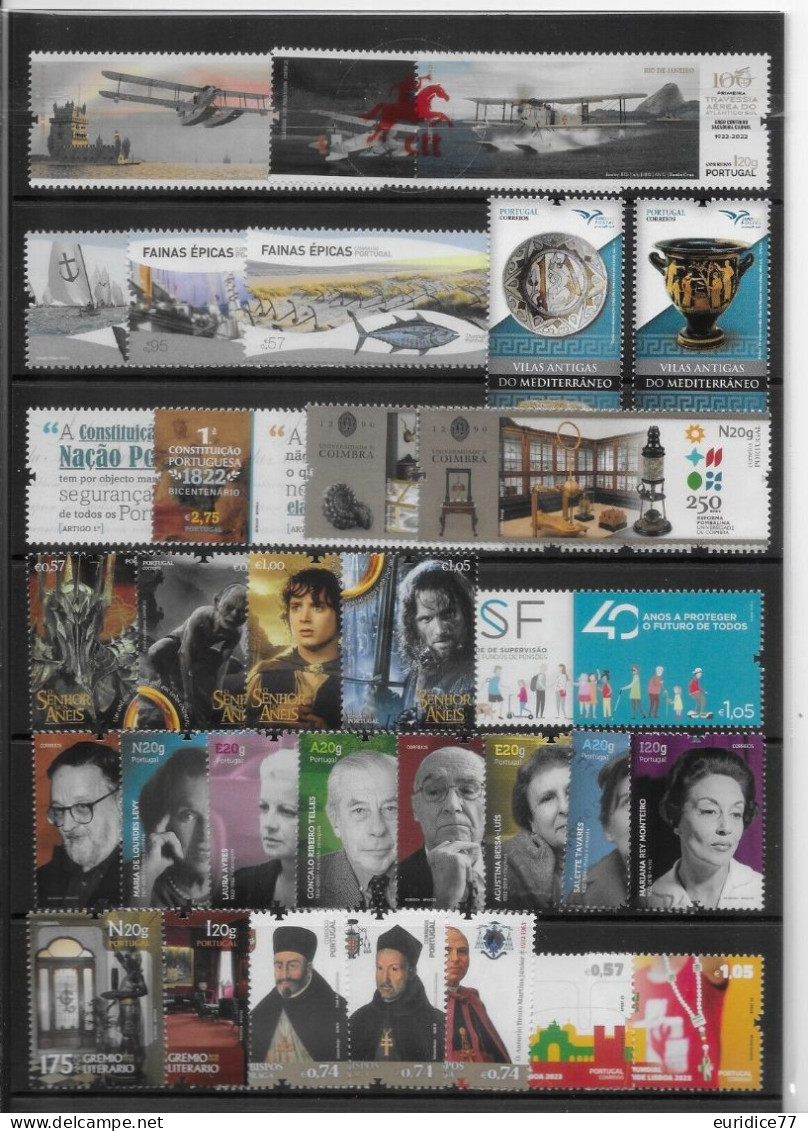 Portugal 2022 - Complete Year Set Mnh** - Años Completos