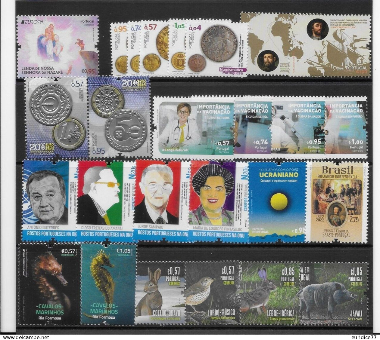 Portugal 2022 - Complete Year Set Mnh** - Ganze Jahrgänge