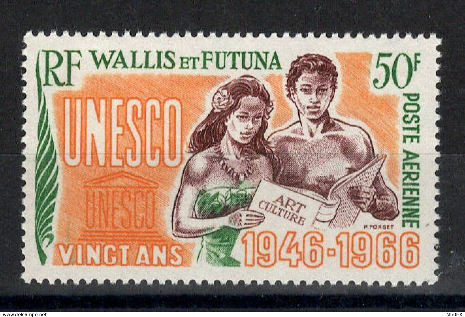 Wallis & Futuna - YV PA 28 N** MNH Luxe , UNESCO - Nuevos