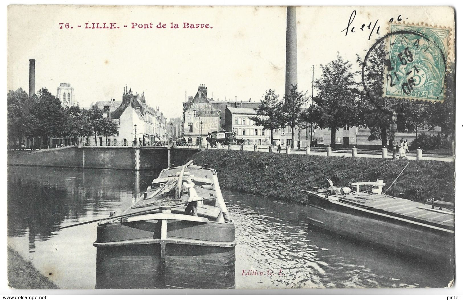PENICHE - LILLE - Pont De La Barre - Hausboote