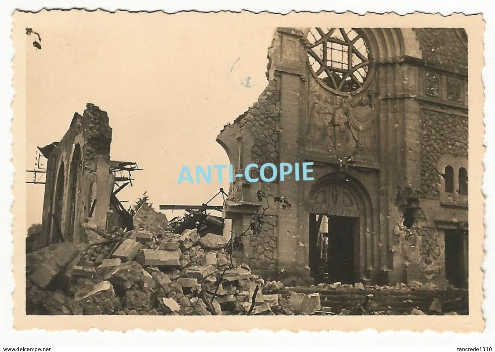 WW2 2x PHOTO ORIGINALE Soldats Allemands Et Destructions à RETHEL Entre Reims & Charleville Mézières 08 ARDENNES - 1939-45