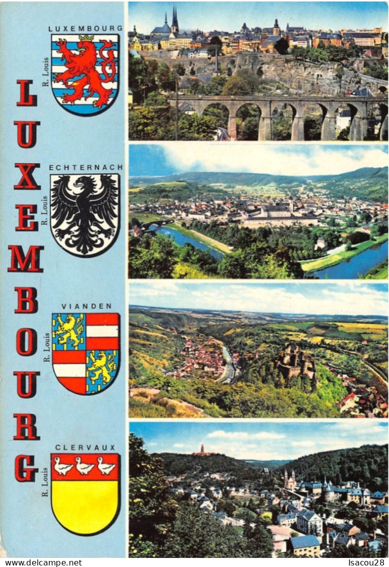 LUXEMBOURG /4 VUES 4 BLASONS/ VOIR SCANS - Luxembourg - Ville