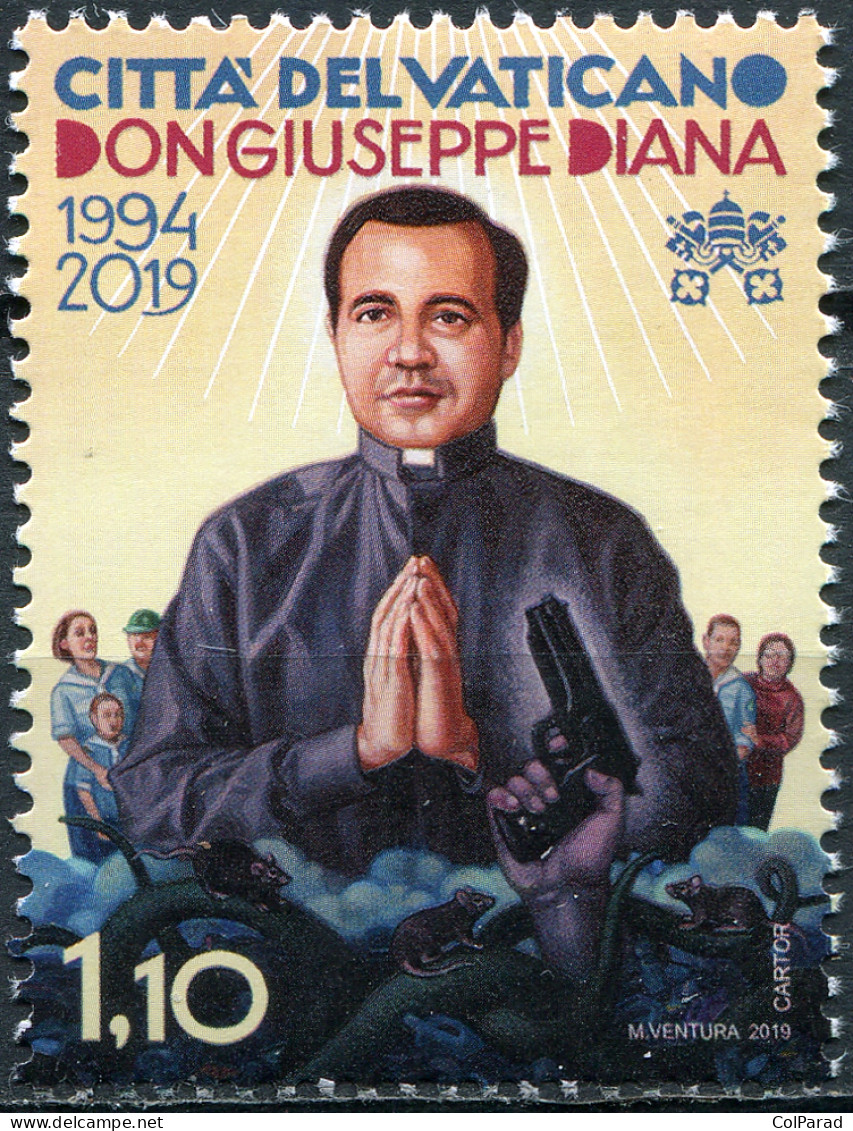 VATICAN - 2019 - STAMP MNH ** - 25 Years Of Murder Of Father Giuseppe Diana - Ongebruikt