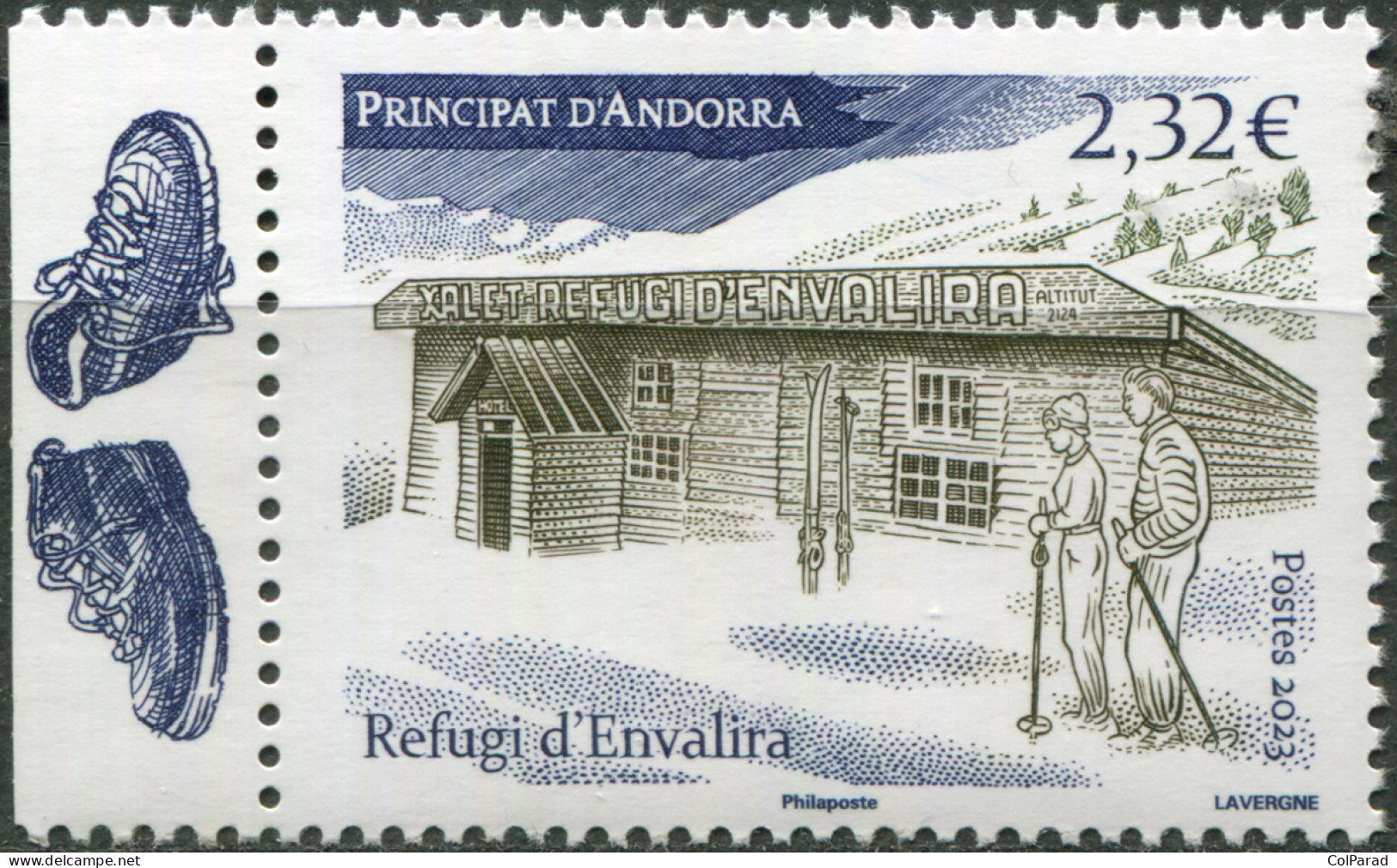 ANDORRA [FR.] - 2023 - STAMP MNH ** - Mountain Cabin, Envalira - Unused Stamps