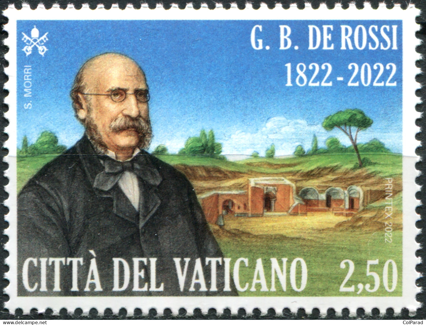 VATICAN - 2022 - STAMP MNH ** - Giovanni Battista De Rossi - Unused Stamps