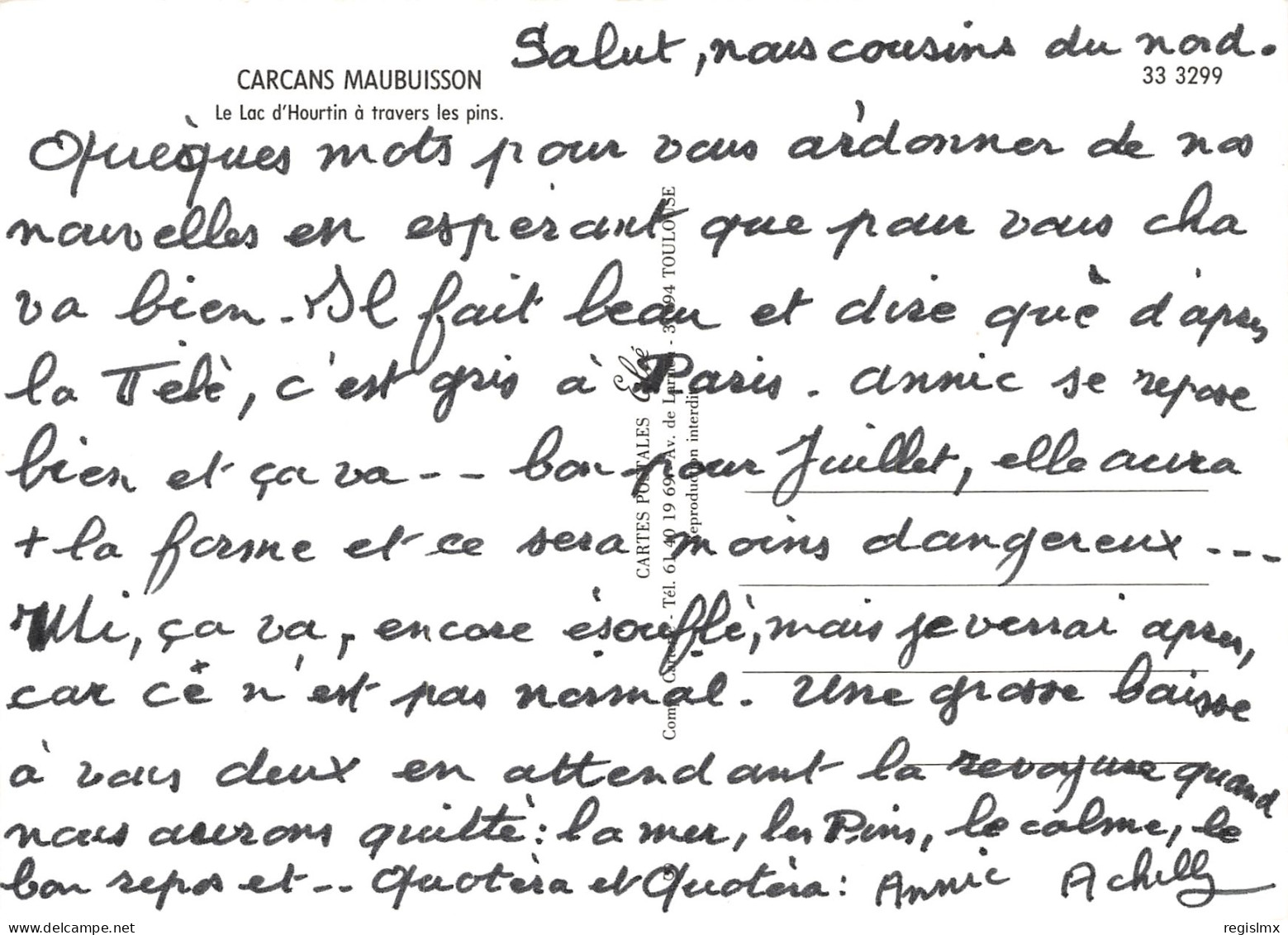 33-CARCANS MAUBUISSON-N°TB3591-C/0323 - Carcans