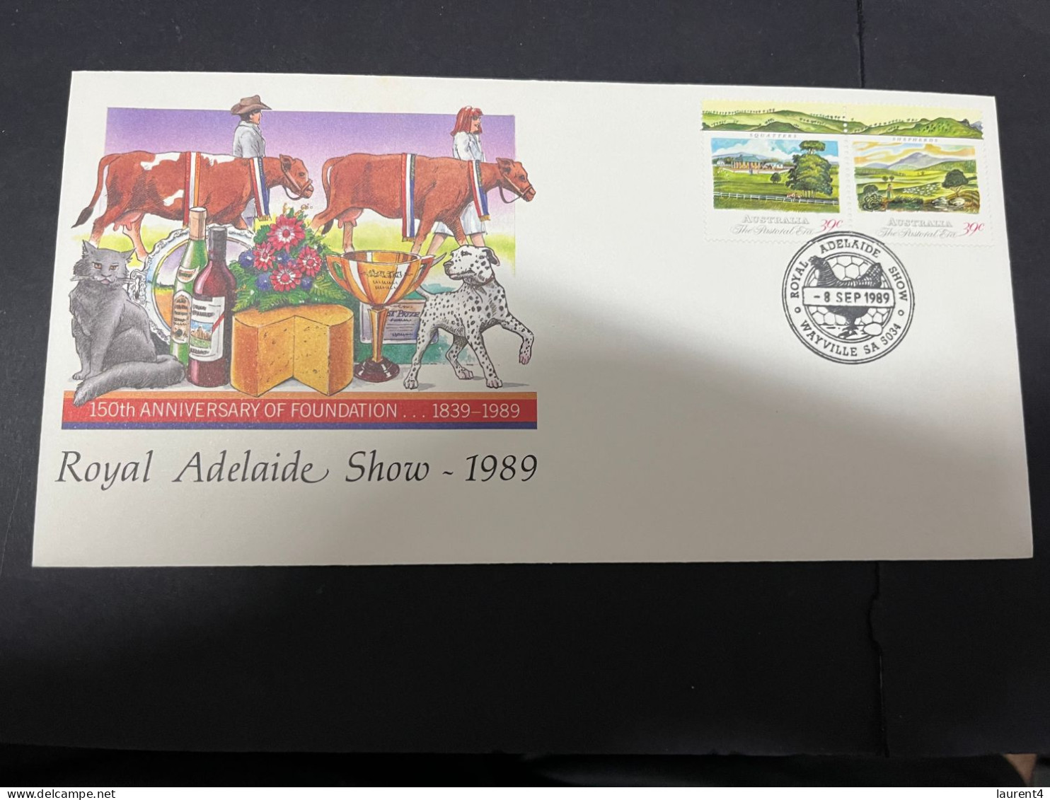 22-3-2024 (3 Y 44) Australia  FDC - 1989 - 3 Covers - Royal Easter Show In Adelaide  (3 With Different Postmarks) - Christmas Island