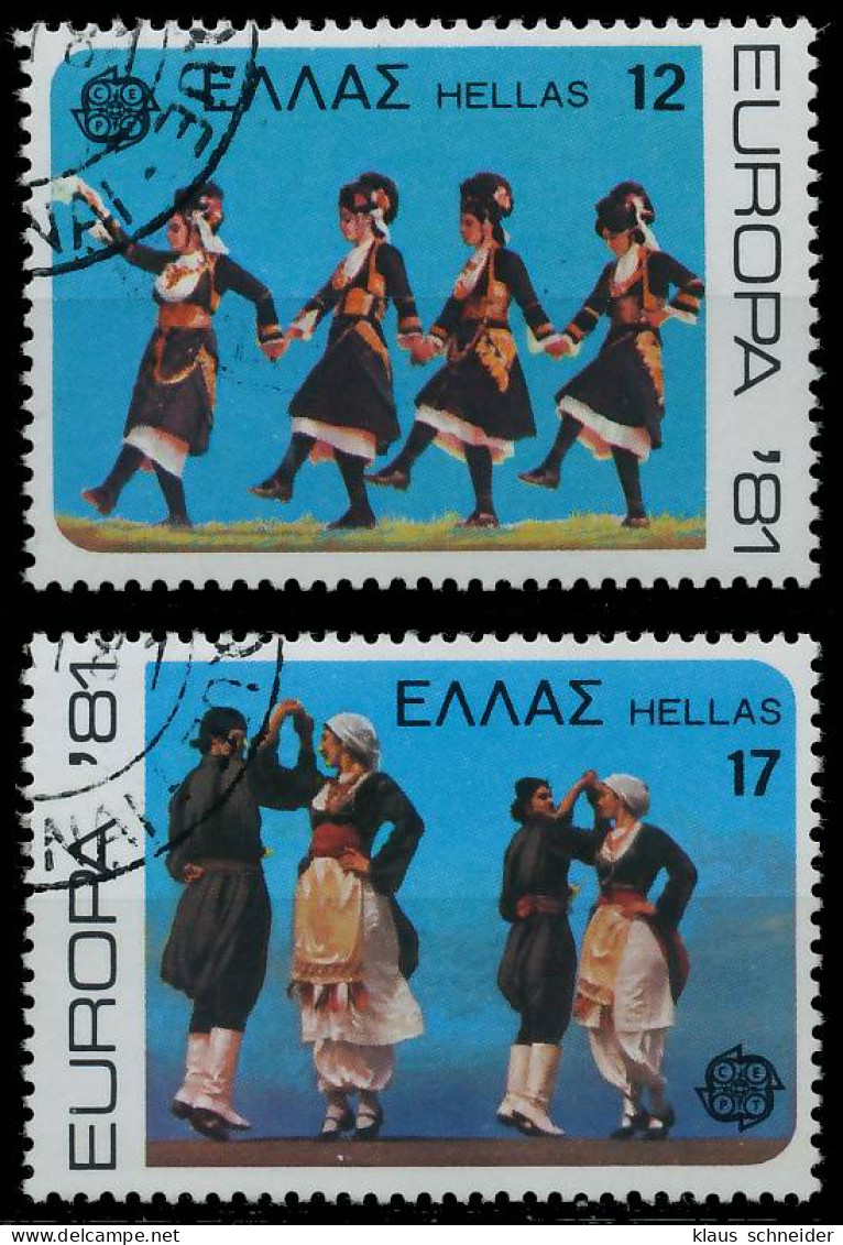 GRIECHENLAND 1981 Nr 1445-1446 Gestempelt X5A9C16 - Used Stamps