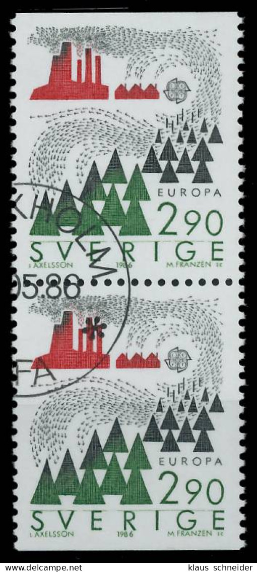 SCHWEDEN 1986 Nr 1398Do Und Du Gestempelt SENKR PAAR X5C627E - Used Stamps