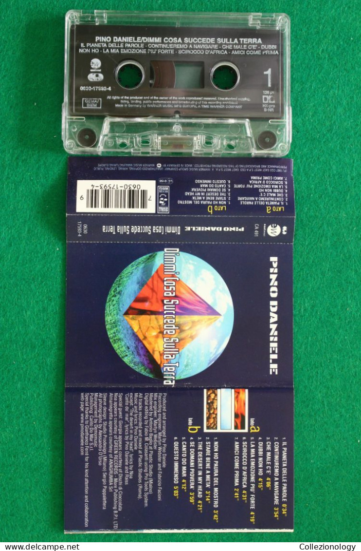 MC TAPE AUDIO CASSETTA 1997 PINO DANIELE DIMMI COSA SUCCEDE SULLA TERRA CGD EAST WEST 0630 17593-4 ITALY 0017 - Cassettes Audio