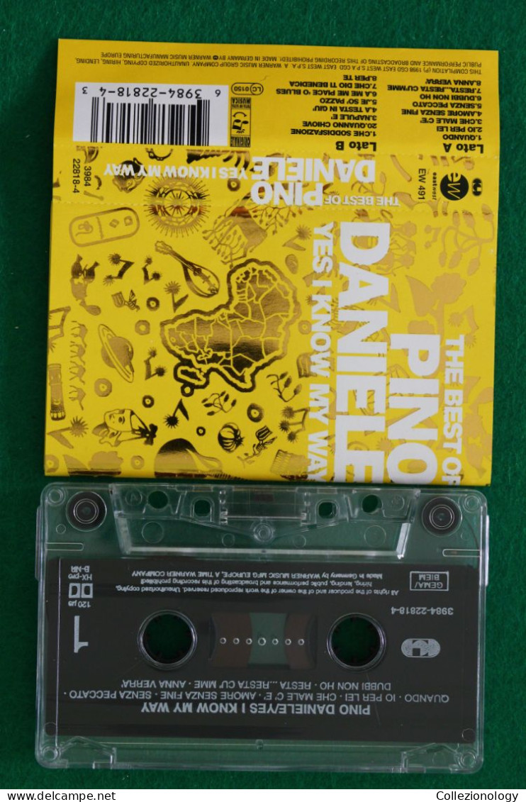 MC TAPE AUDIO CASSETTA 1998 PINO DANIELE YES I KNOW MY WAY THE BEST OF  CGD EAST WEST 3984 22818-4 ITALY 0018 - Audio Tapes