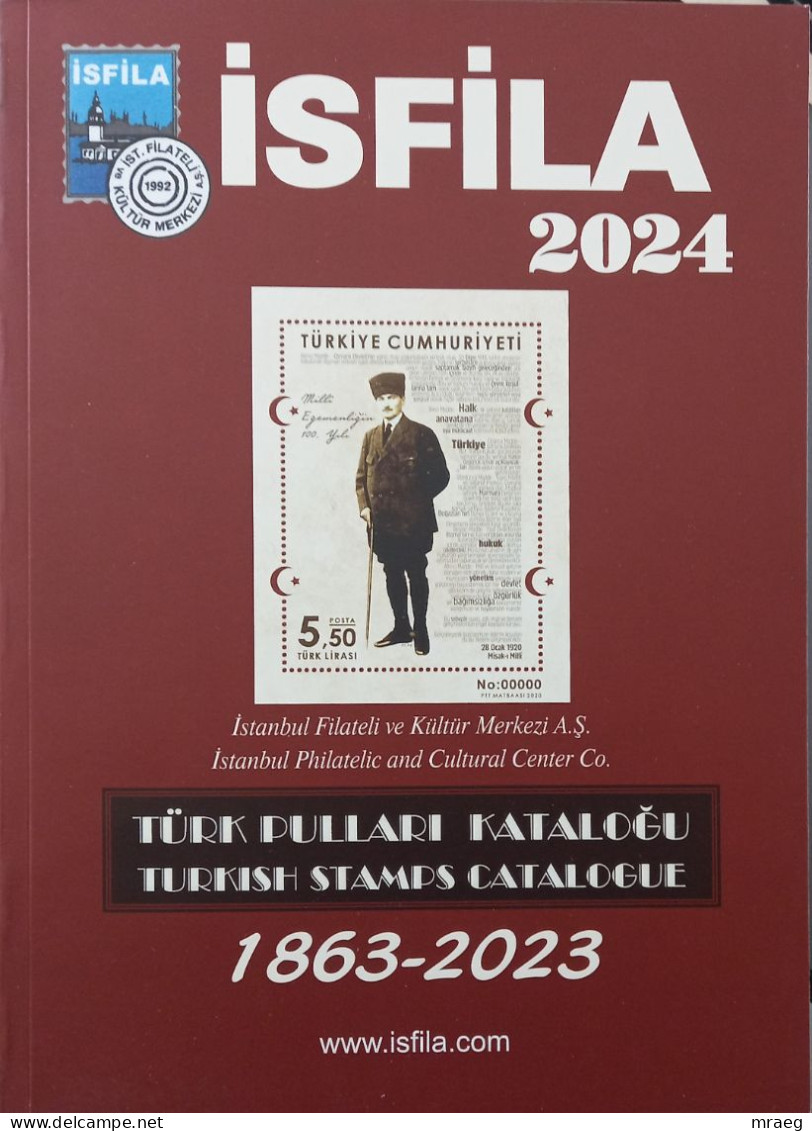 İSFİLA 2024 OTTOMAN & TURKISH STAMPS NEW CATALOGUE SIGNED BY PRESIDENT OF TFA - Autres & Non Classés