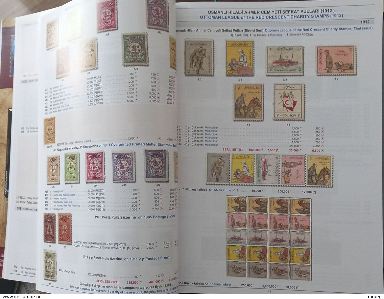 İSFİLA 2024 OTTOMAN & TURKISH STAMPS NEW CATALOGUE SIGNED BY PRESIDENT OF TFA