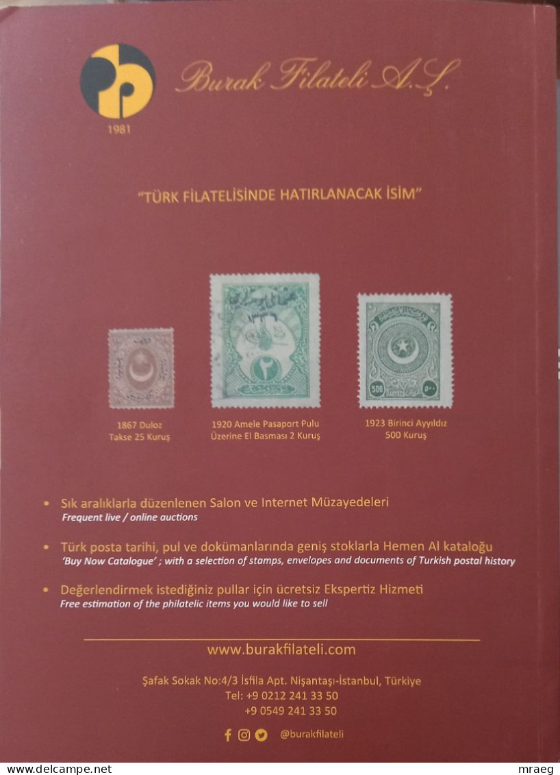 İSFİLA 2024 OTTOMAN & TURKISH STAMPS NEW CATALOGUE SIGNED BY PRESIDENT OF TFA